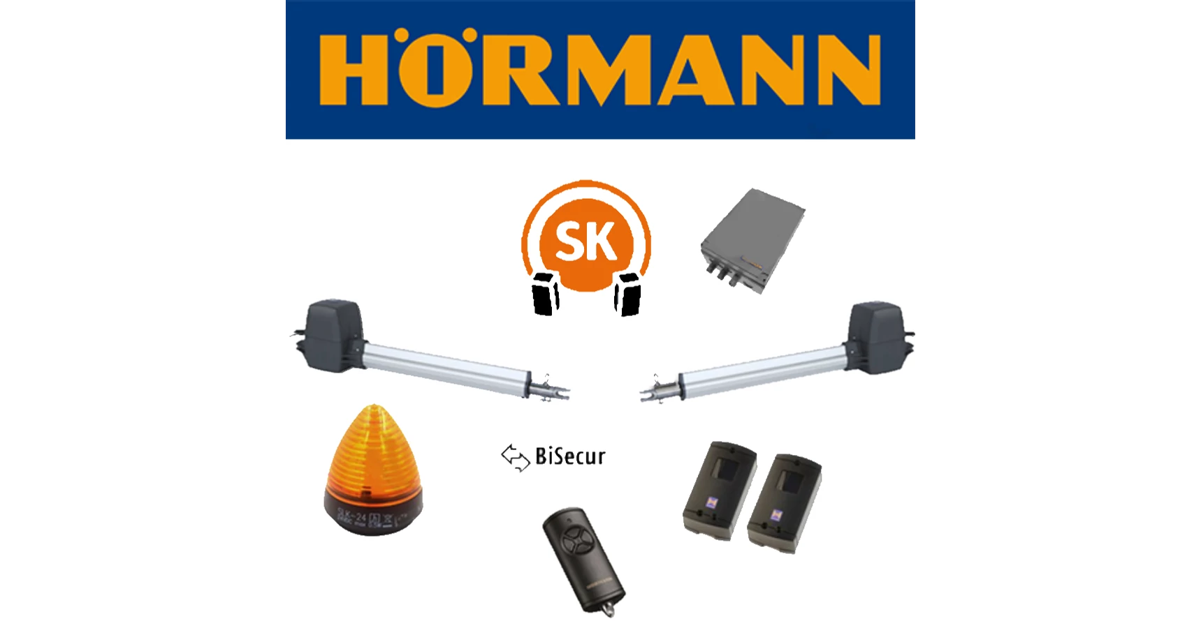 HÖRMANN ROTAMATIC 2 SK KÉTSZÁRNYÚ KAPUNYITÓ AUTOMATIKA SZETT